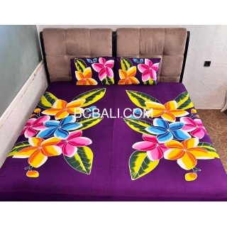 Best Quality Rayon Bedsheet Hand Painted Floral Handmade Design